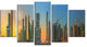 "Business Bay and Downtown Dubai" Canvas Print, 5 Panels