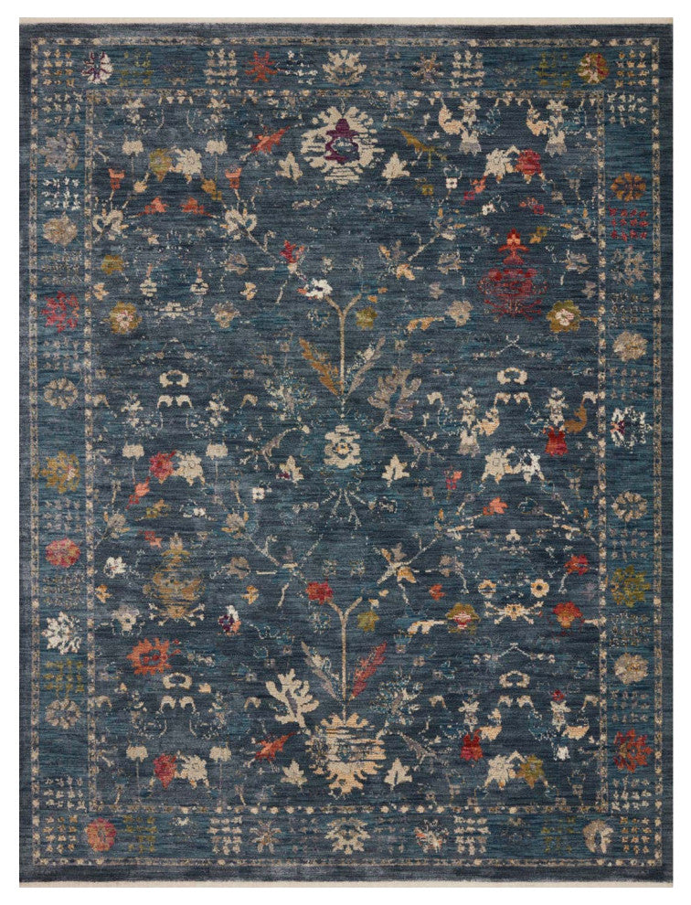 Giada GIA-06 Area Rug, Denim/Multi, 2'7"x4'