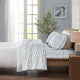 True North by Sleep Philosophy Cotton Flannel Winter Sheet Set, Blue Snowflakes