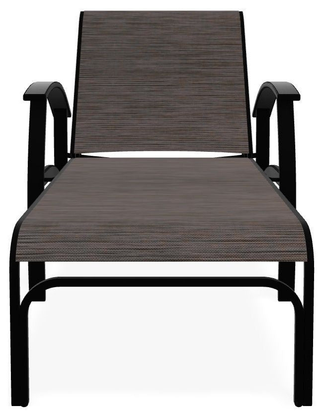 Belle Isle Sling 4-Position Outdoor Chaise Lounge, James/Black