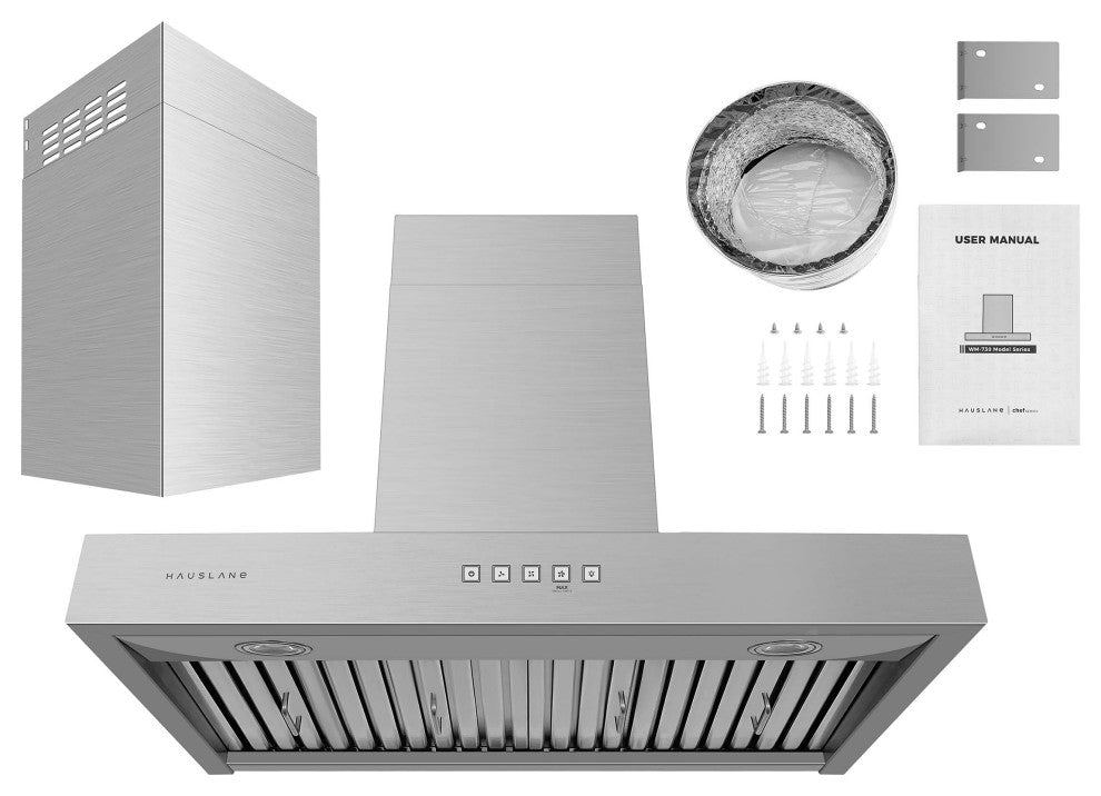 Hauslane | Contemporary 30"? WM-730 Wall Mount Range Hood