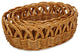 Accalia Medium Brown Willow Oval Basket Set