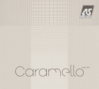 Caramello, Simple Caramel Striped Floral Wallpaper Roll Wall Decor