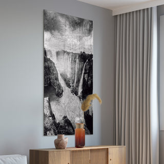 "King of the Jungle" Reverse Printed Tempered Glass With Silver Leaf
