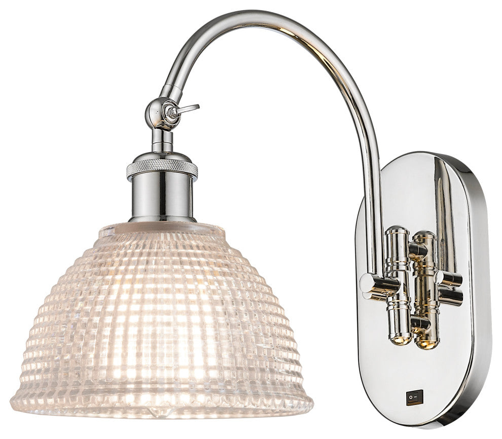 Innovations 518-1W-PN-G422 Arietta 1 Light 8" Sconce, Polished Nickel