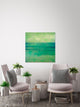 "Horizon" Painting Print on Wrapped Canvas, 32"x32"