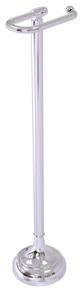 Free Standing European Style Toilet Tissue Holder, Polished Chrome
