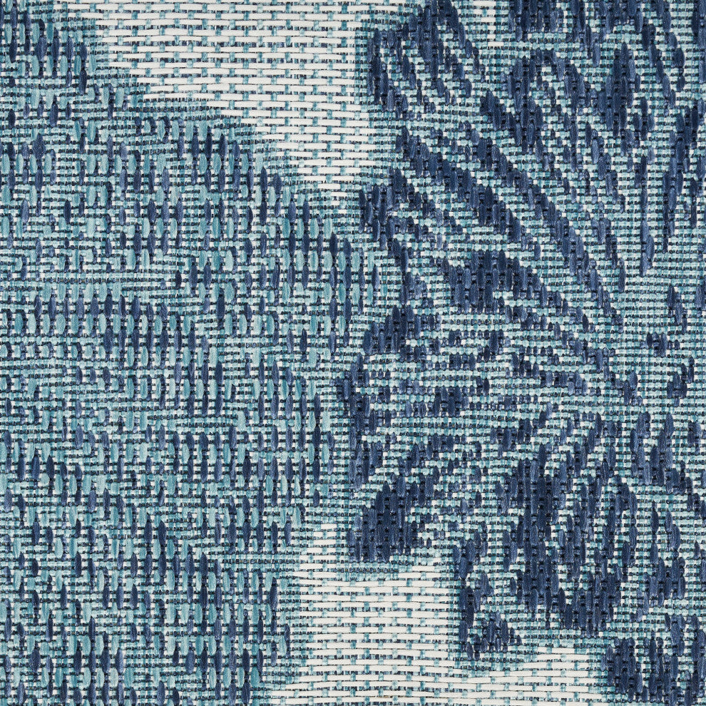 Nourison Garden Oasis 10' x 14' Blue Tropical Rug