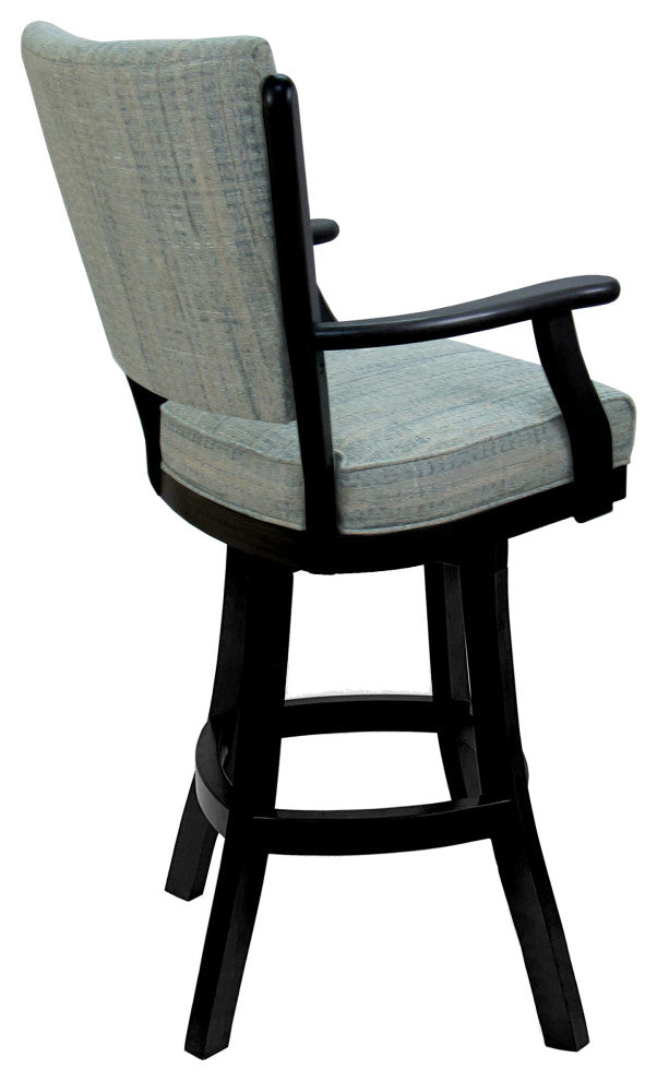 Classic Counter Bar Stools 26" 30" Extra Tall 34", Watusi Aquatint - Black, 30"
