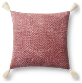 Loloi P0621 Red 22" x 22" Cover w/Poly Pillow