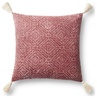 Loloi P0621 Red 22" x 22" Cover w/Poly Pillow