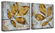 Ready2HangArt 'Gilded Autumn Leaves' by Norman Wyatt, Jr. 2Piece Set, 12"x24"