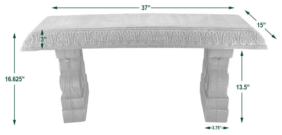 Fiberclay Garden Bench