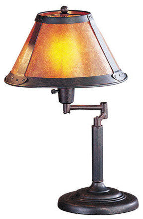 Swing Arm 1-Light Desk, Rust