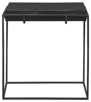 Uttermost Telone Modern Black Side Table