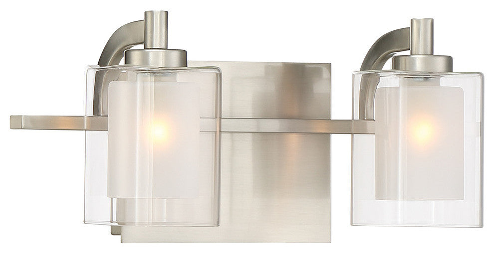 Quoizel KLT8602BNLED Two Light Bath Fixture Kolt Brushed Nickel
