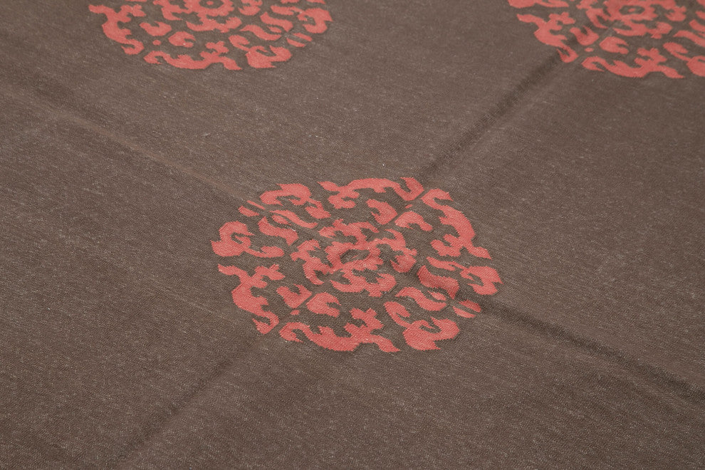 Rug N Carpet - Handmade Wool 6' 0'' x 8' 11'' Modern Design Dhurrie Kilim Rug
