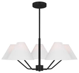 Burke 5-Light Indoor Chandelier, Midnight Black