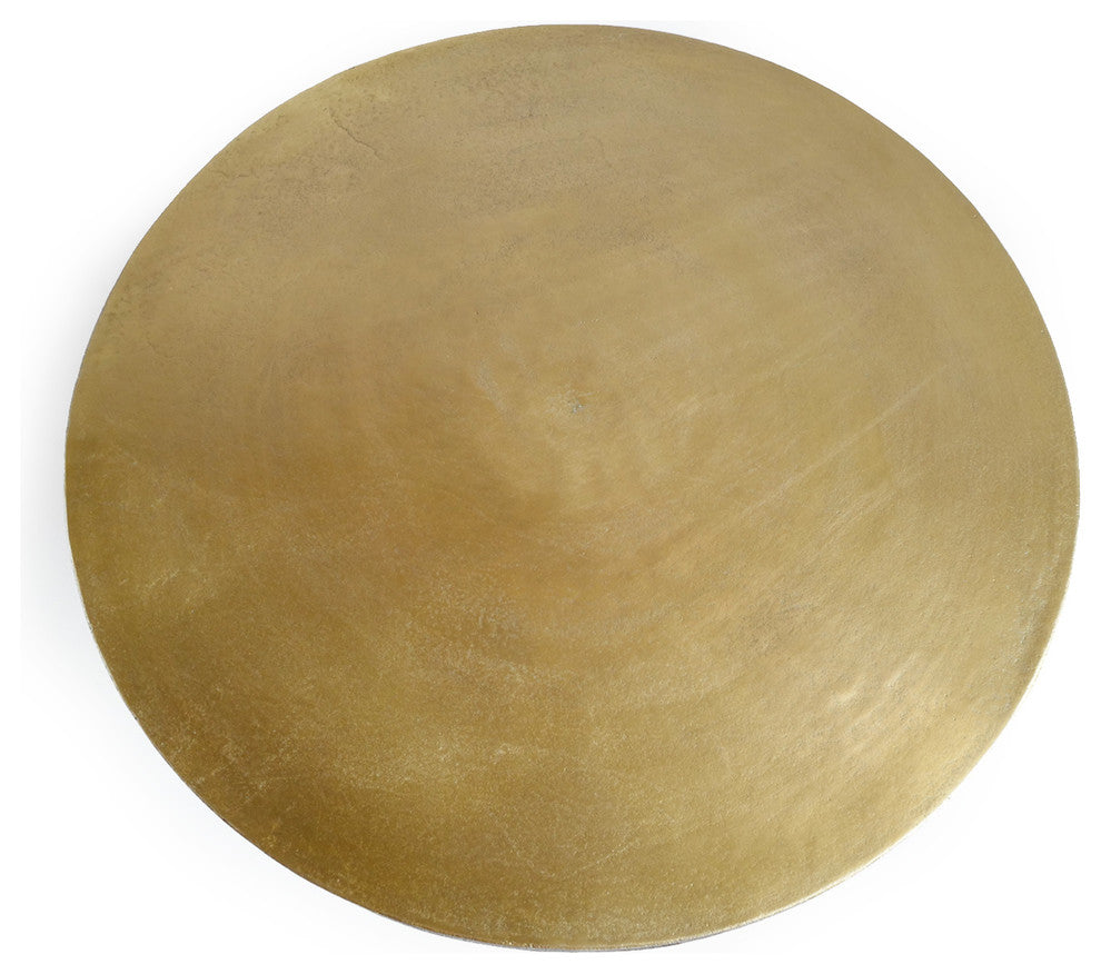 Brass Finish Round Bistro Table