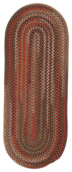 Colonial Mills Rug Wayland Runner Red Runner, Oval