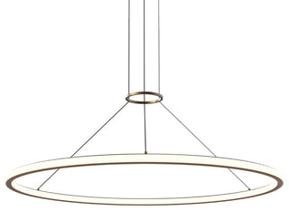 Sonneman 2234-50-35 Luna 50"W LED Ring Chandelier - 3500K - Painted Brass