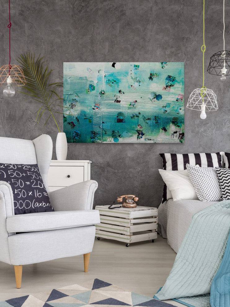 "Chillin" Painting Print on Wrapped Canvas, 24"x16"