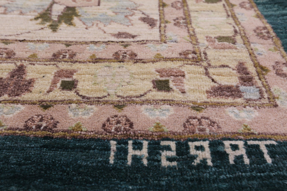 12' 1" X 18' 0" Signed Chobi Peshawar Hand Knotted Wool Rug Q8845