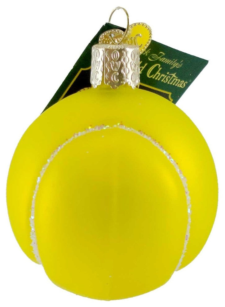 Old World Christmas Tennis Ball Glass Sport 44013