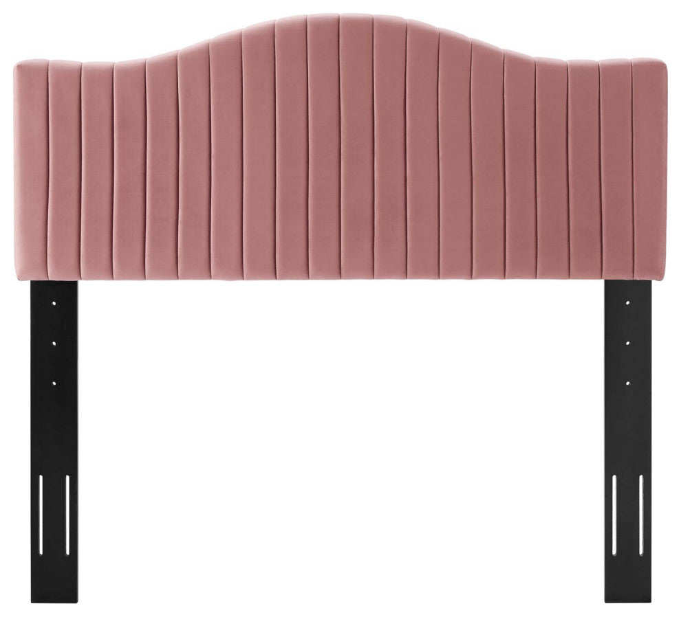 Tufted Headboard, Twin Size, Velvet, Pink, Modern Contemporary, Bedroom Master