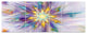 Large Exotic Colorful Flower, Floral Canvas Art Print, 83"x32", 7 Panels