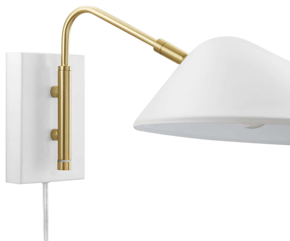 Journey 7" Swing Arm Wall Sconce White -5296