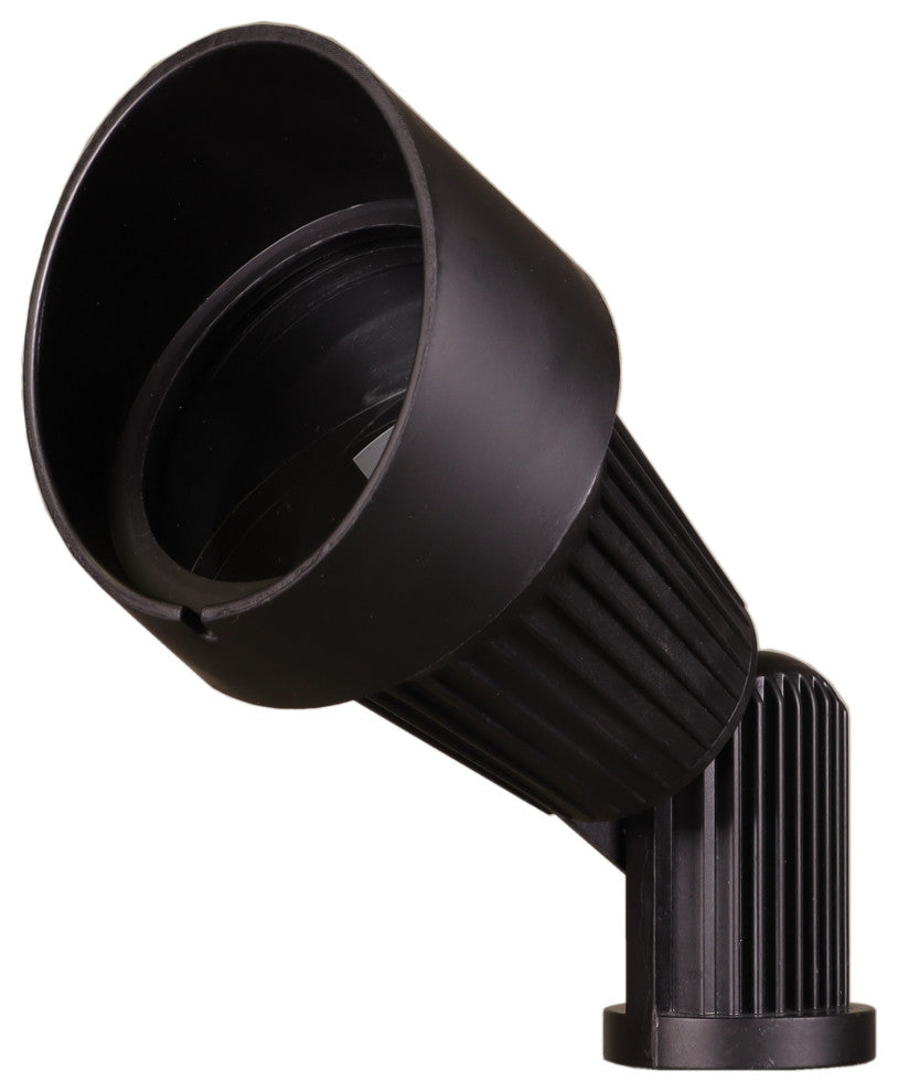 6W LED Low Voltage Black Outdoor Directional Fiberglass Bullet- BPL104