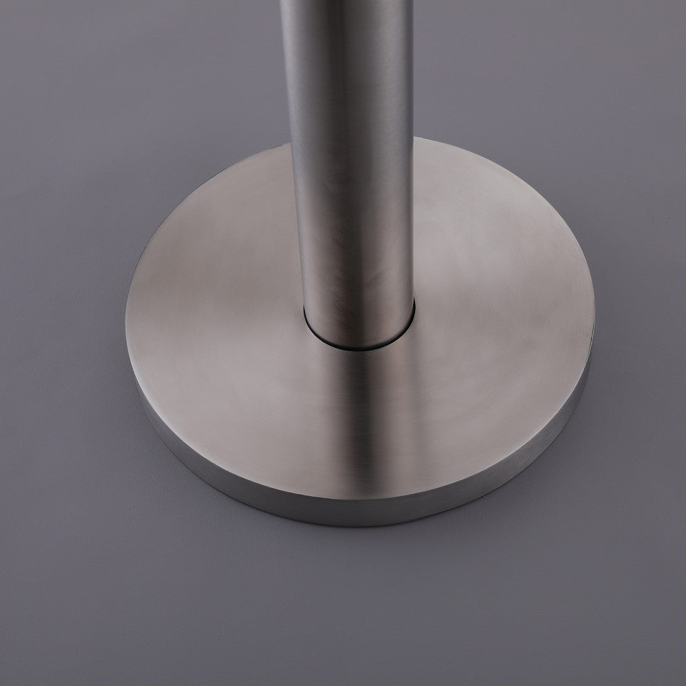 Free Standing Outdoor Shower with Handheld Shower, Brushed Nickel