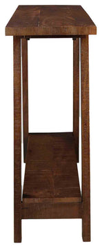 Rustic Modern Solid Wood Console Table, Walnut