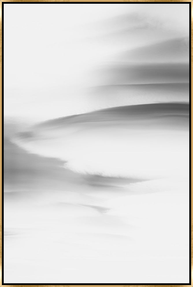 36x54 Lenticular Clouds XIX, Framed Artwork, Gold