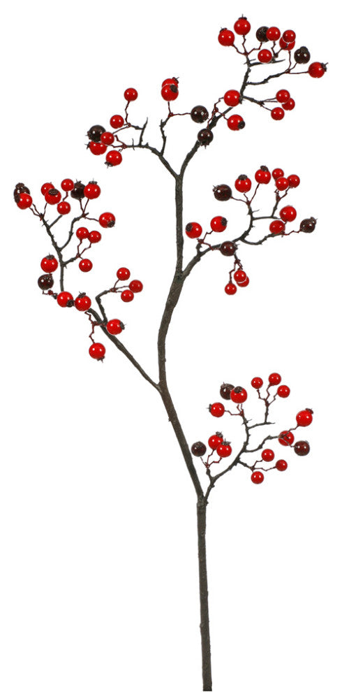 Vickerman P101403 22" Artificial Red-Burgundy Mixed Berry Christmas Spray