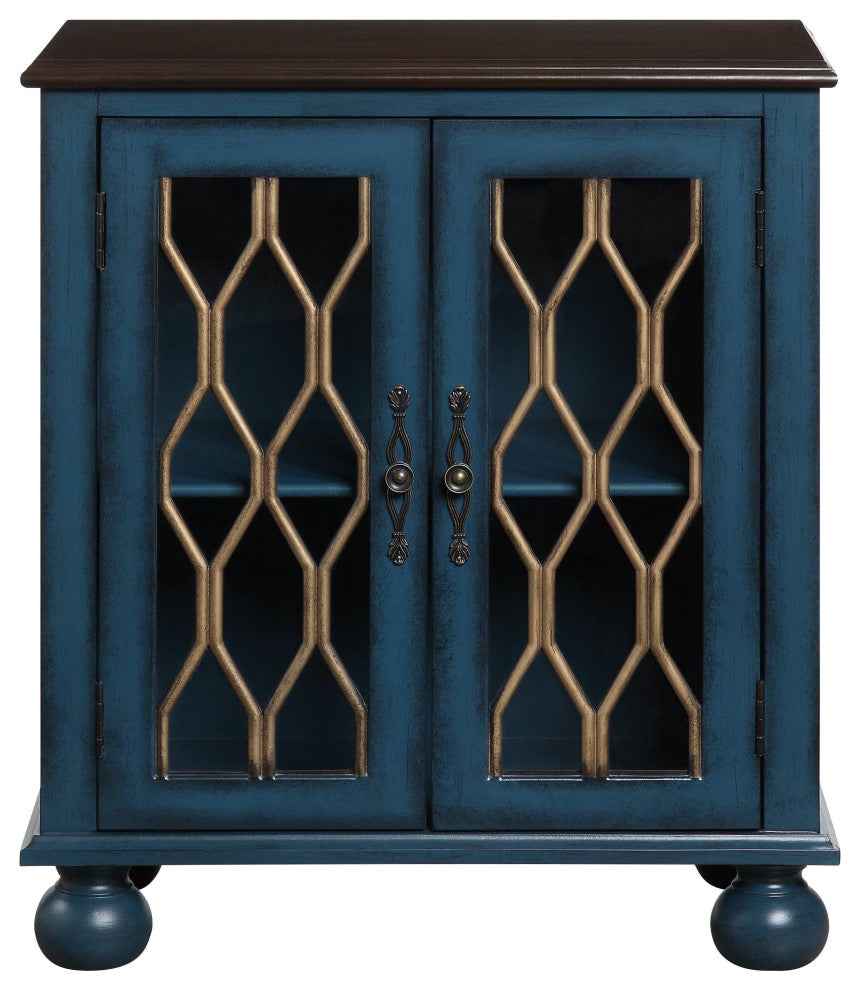 Lassie Console Table, Antique Blue Finish