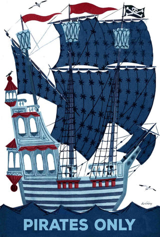 "Pirates Only" Painting Print on Wrapped Canvas