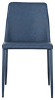 Nora Dining Chair Ocean Cavern Gray Vegan Leather Set of 2