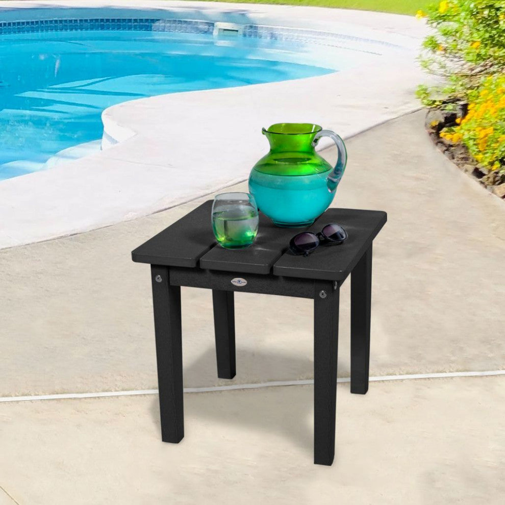 Adirondack Small Side Table, Black Sand