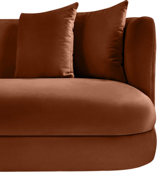 Alder Upholstered Chair, Cognac, Velvet, Sofa