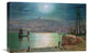 "Whitby Harbour By Moonlight" Canvas Giclee by John Atkinson Grimshaw, 22"x14"