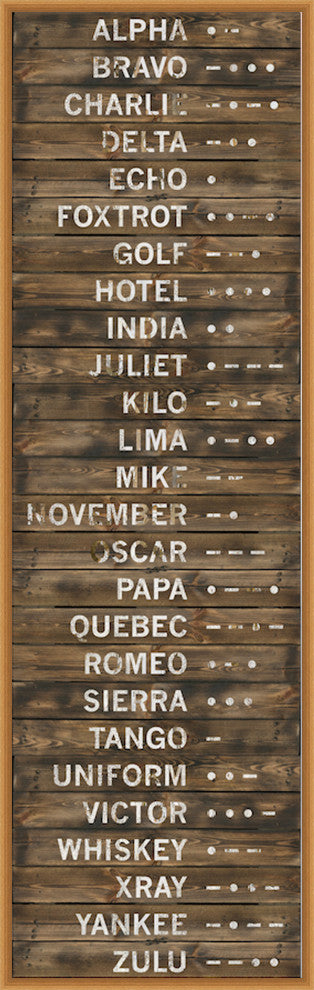 Morse Code On Wood, Giclee Reproduction Artwork