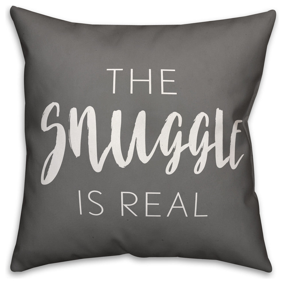 The Snuggle is Real Spun Poly Pillow, 18x18