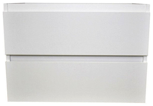Salt 18Dx24" Floating Bathroom Vanity, Glossy White, Cabinet Only