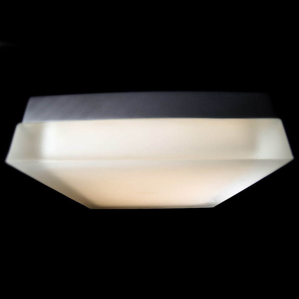 Matrix 12" LED Square Flush Mount 3500K, Titanium