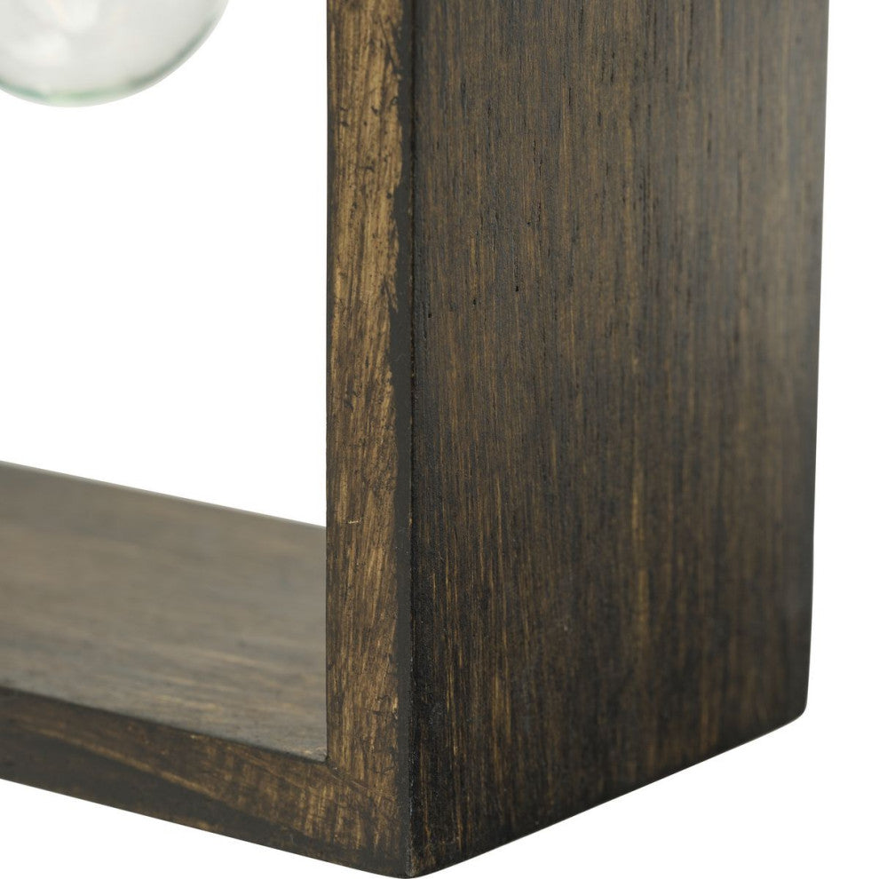 Boundary Collection 2-Light Modern Wall Sconce, Matte Black