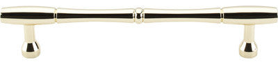 Nouveau Bamboo Appliance Pull 7" (c-c) - Polished Brass