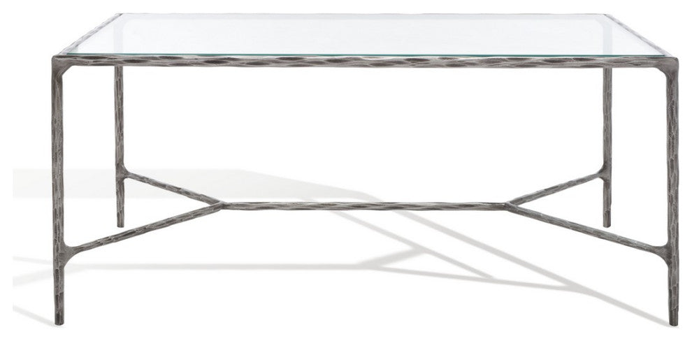 Safavieh Couture Jessa Metal Coffee Table, Silver