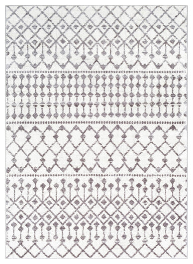 Surya Wanderlust WNL-2317 5'3"x7'3" Rug, Silver Gray/White